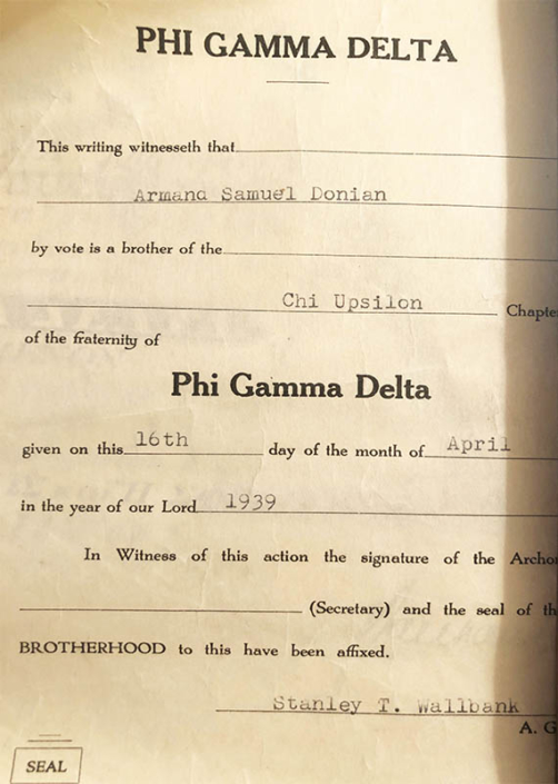 1939 - Phi Gamma Delta